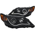 Picture of ANZO 2012-2013 Toyota Camry Projector Headlights w- Halo Black