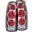 Picture of ANZO 1999-2000 Cadillac Escalade Taillights Smoke 3D Style