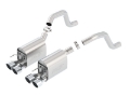 Picture of Borla 06-13 Chevy Corvette C6 ZO6-ZR1 Manual Trans S-Type II Rear Section Exht Dual Rd Rolled Tips