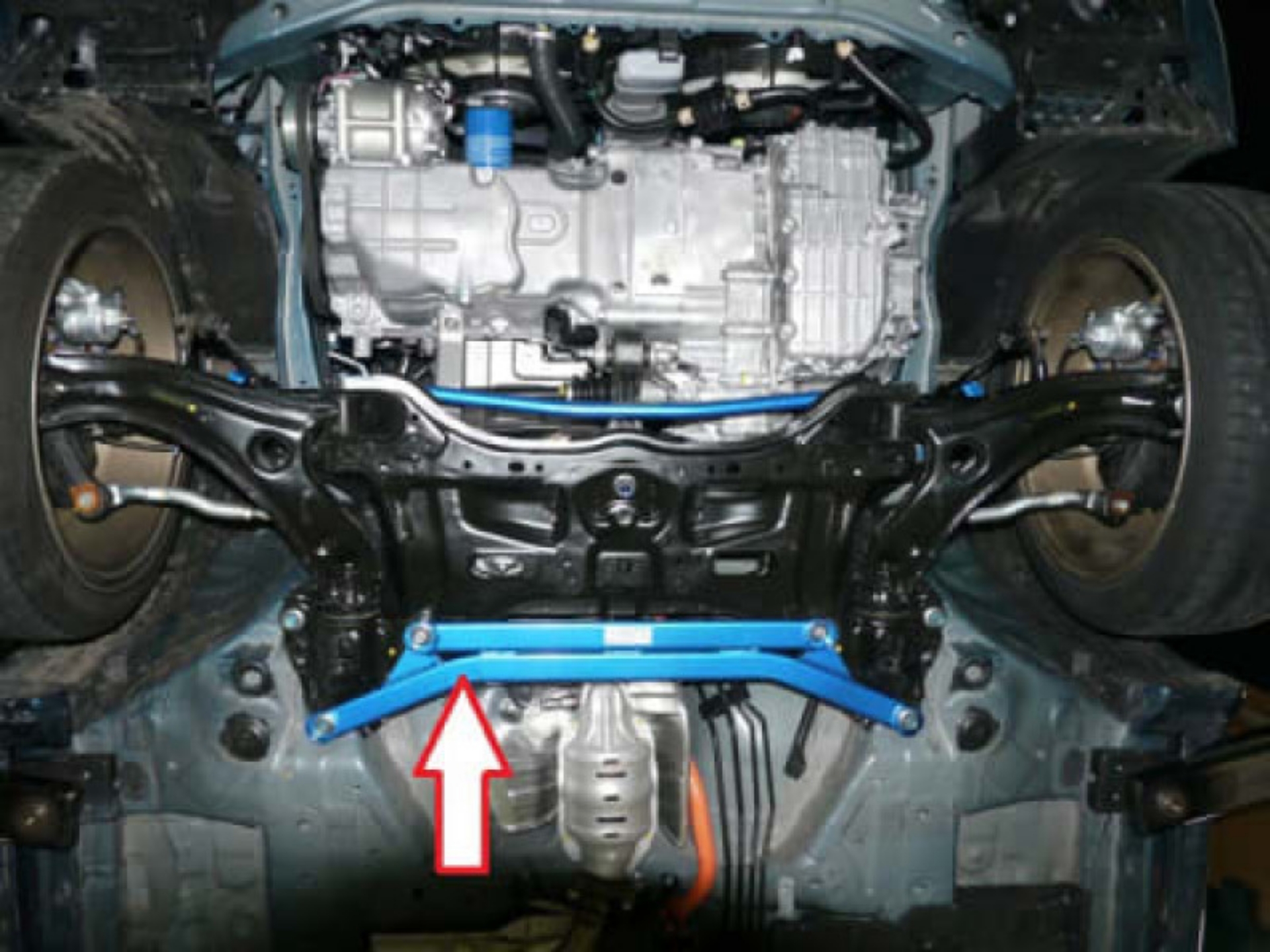 Picture of Cusco Lower ARM Bar VER2 Front FIT GE8 CR-Z ZF1 inSIGHT FF OK W- VER1