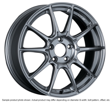Picture of SSR GTX01 17x7 5x100 50mm Offset Dark Silver Wheel