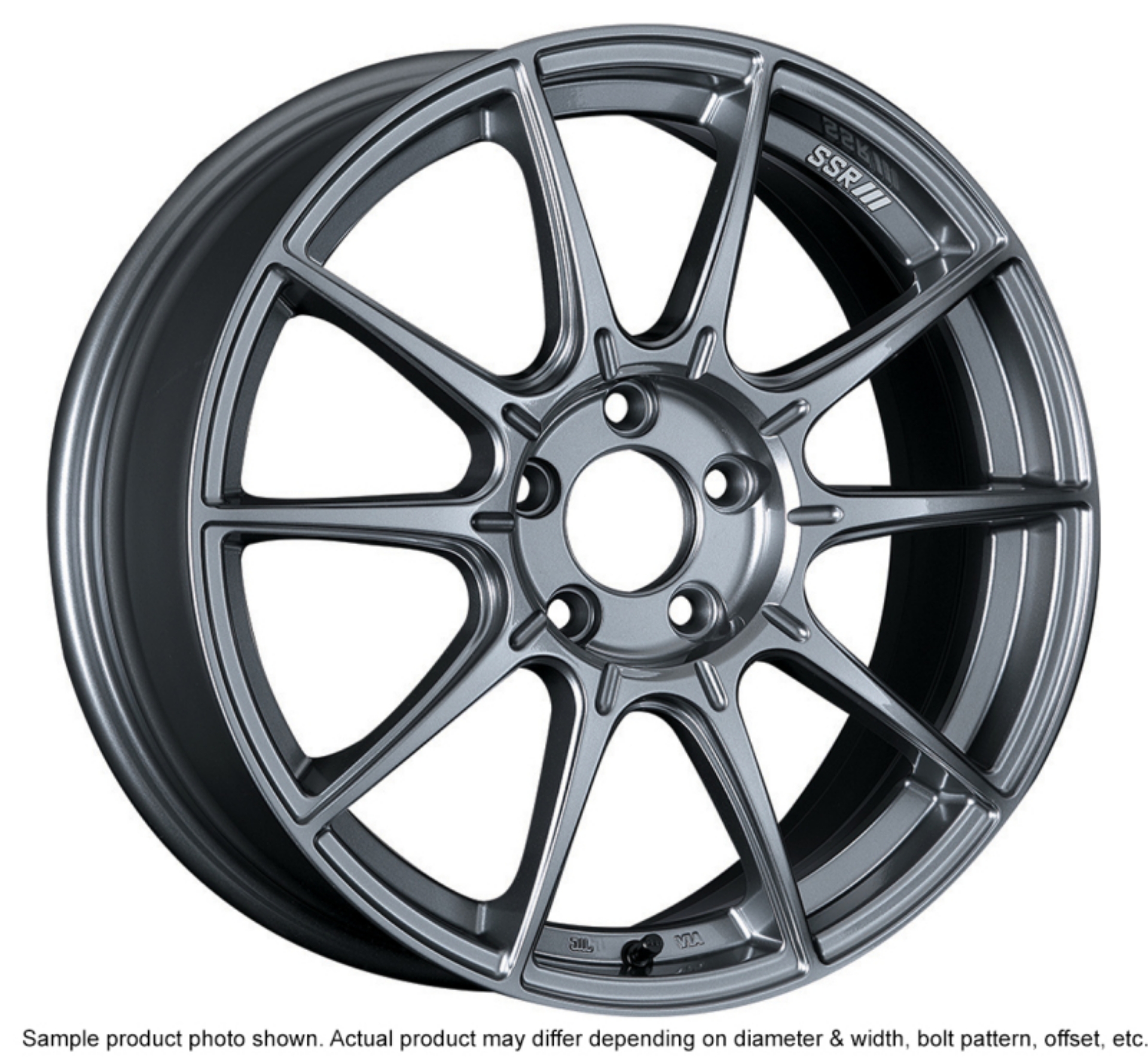Picture of SSR GTX01 17x8 5x100 45mm Offset Dark Silver Wheel