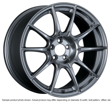 Picture of SSR GTX01 18x8-5 5x100 44mm Offset Dark Silver Wheel 02-05 WRX