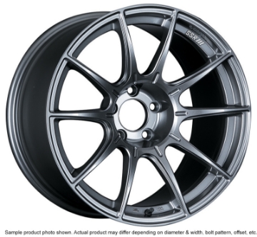 Picture of SSR GTX01 18x9-5 5x114-3 15mm Offset Dark Silver Wheel