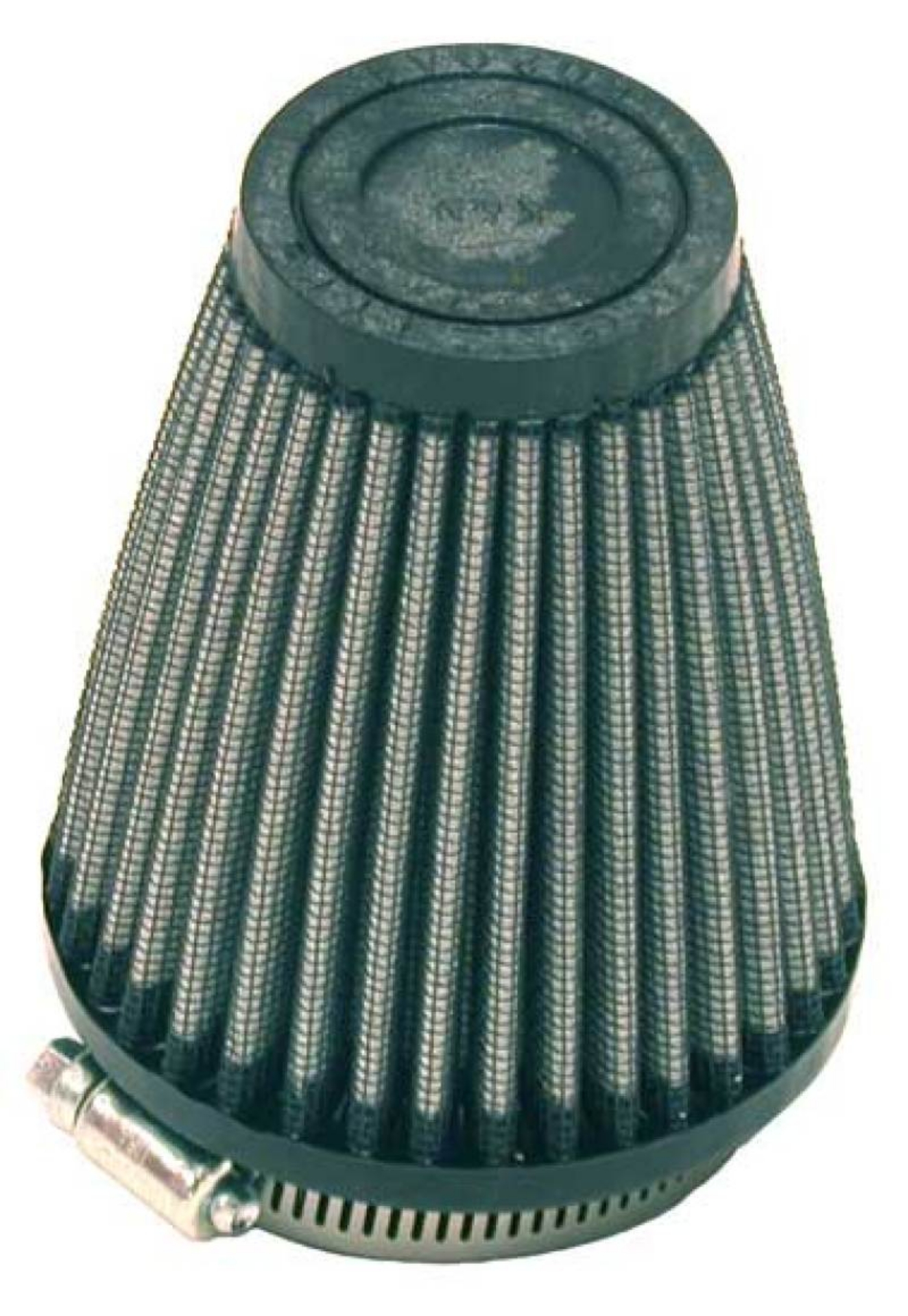 Picture of K&N Universal Rubber Filter 2 inch Top OD - 3-5 inch Base OD - 2-25 inch Flange ID - 4 inch Height