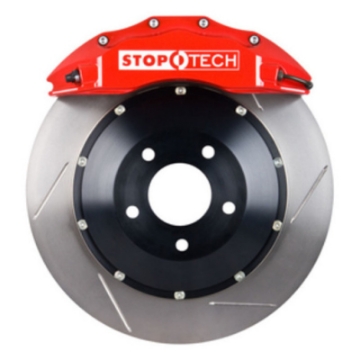 Picture of StopTech 97-04 Chevrolet Corvette Front BBK w- Red ST-60 Calipers Slotted 355x32mm Rotors