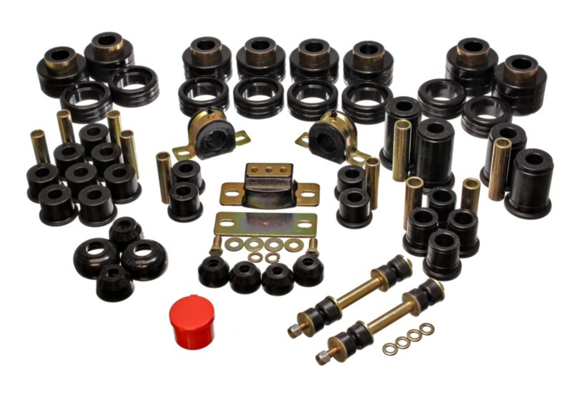 Picture of Energy Suspension 88-98 Chevy-GMC 2WD 1-2, 3-4, 1 Ton PickUp Black Hyper-flex Master Bushing Set