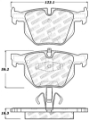 Picture of StopTech Performance 06 BMW 330 Series Exc E90 - 07-09 335 Series Rear Brake Pads