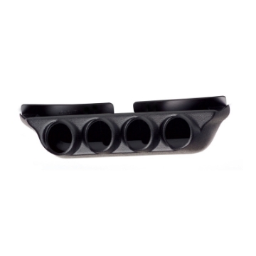 Picture of Autometer 99-04 Ford Super Duty - 03-07 Dodge Ram Black Quad Overhead Console Pod