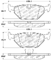Picture of StopTech Performance 87-99 BMW M3 - 89-93 M5 - 98-02 Z3 Rear Street Performance Brake Pads