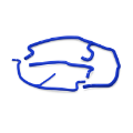 Picture of Mishimoto 05-08 Chevy Corvette-Z06 Blue Silicone Ancillary Hose Kit