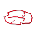 Picture of Mishimoto 05-08 Chevy Corvette-Z06 Red Silicone Ancillary Hose Kit