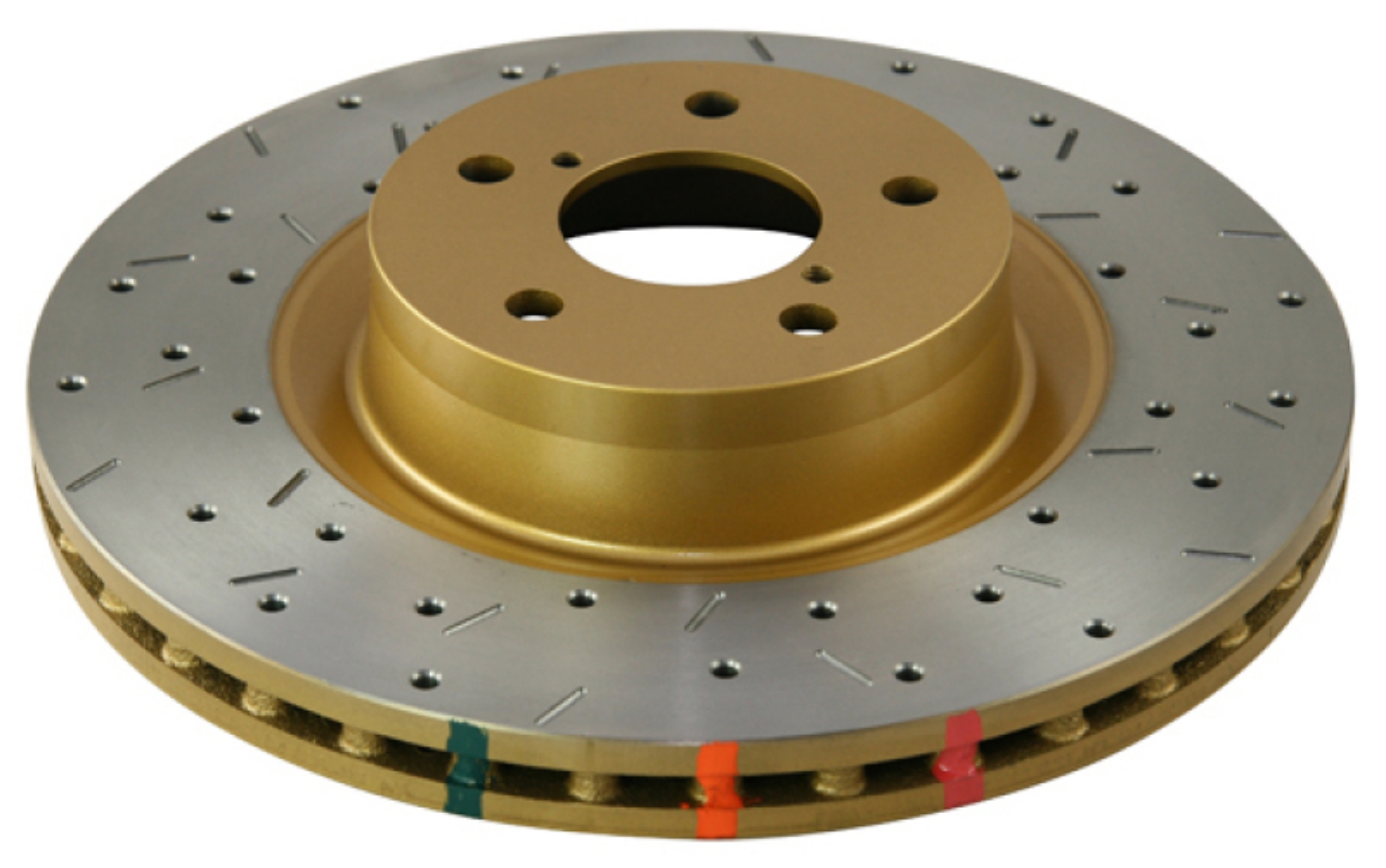 Picture of DBA 99-01 Jeep Cherokee-Wagoneer - 99-06 Wrangler Front Drilled & Slotted 4000 Series Rotor