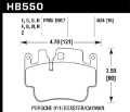 Picture of Hawk 98-05 Porsche 911 Front & Rear - 00-07 Boxster - 06 Cayman Front DTC-60 Race Brake Pads