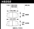 Picture of Hawk 82 Subaru Brat - 81-83 DL-GlL - 85-87 Toyota Corolla Front Blue 9012 Race Brake Pads