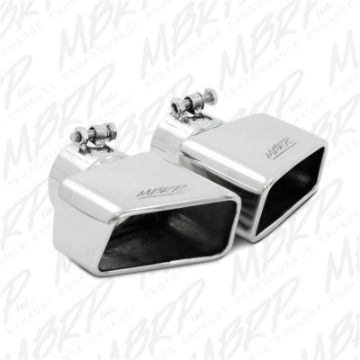 Picture of MBRP Universal Tip 4-50in x 2-75in ID Rectangle Angled Cut 3in OD Inlet 7in Lgth T304 Passenger Side