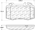 Picture of StopTech Performance 94-12-96 Maserati - Mercedes Benz C-E-ML-S-SL Series Front Brake Pads