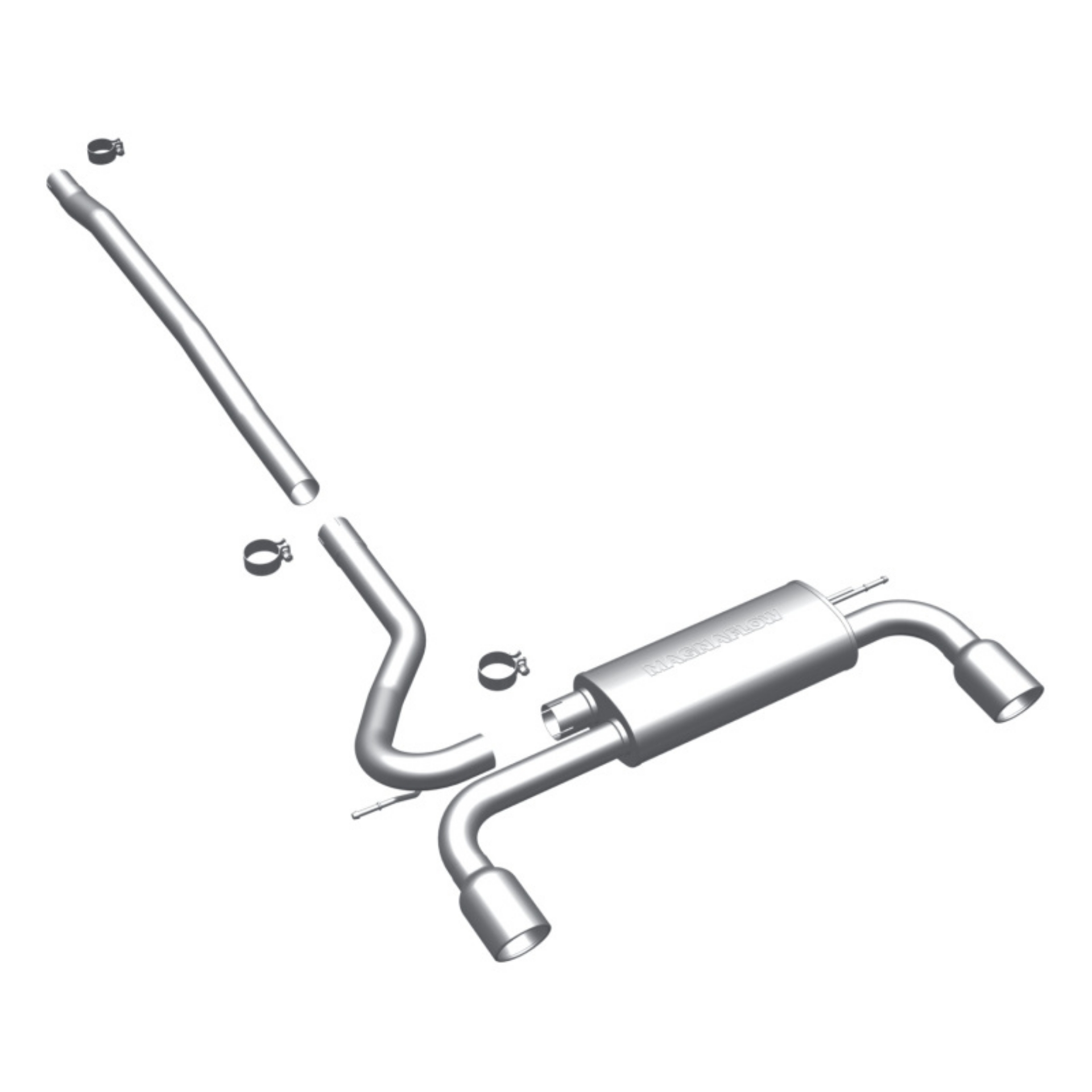 Picture of MagnaFlow Mini Countryman Dual Split Rear Exit Stainless Cat-Back Performance Exhaust