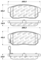 Picture of StopTech Performance 11-00-02 Infiniti G20-10-00-04 I30-I35 Rear Brake Pads