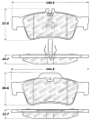 Picture of StopTech Performance Mercedes Benz Rear Brake Pads
