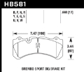 Picture of Hawk 09 Nissan GT-R R35 Brembo Race Front DTC-30 Brake Pads