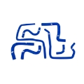 Picture of Mishimoto 04-07 Subaru STI - 06-07 WRX Blue Silicone Ancillary Hoses