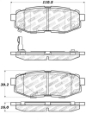 Picture of StopTech Performance 06-10 Subaru Legacy Sedan-Outback-13 BRZ - 13 Scion FR-S Rear Brake Pads