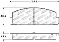 Picture of StopTech Performance 89-95 Mazda RX7 - 03-05 Mazda 6 Rear Brake Pads