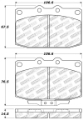 Picture of StopTech Performance 89-95 Mazda RX7 Front Brake Pads