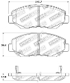 Picture of StopTech Performance 03-10 Honda Accord - 02-06 CR-V - 03-08 Pilot Front Brake Pads