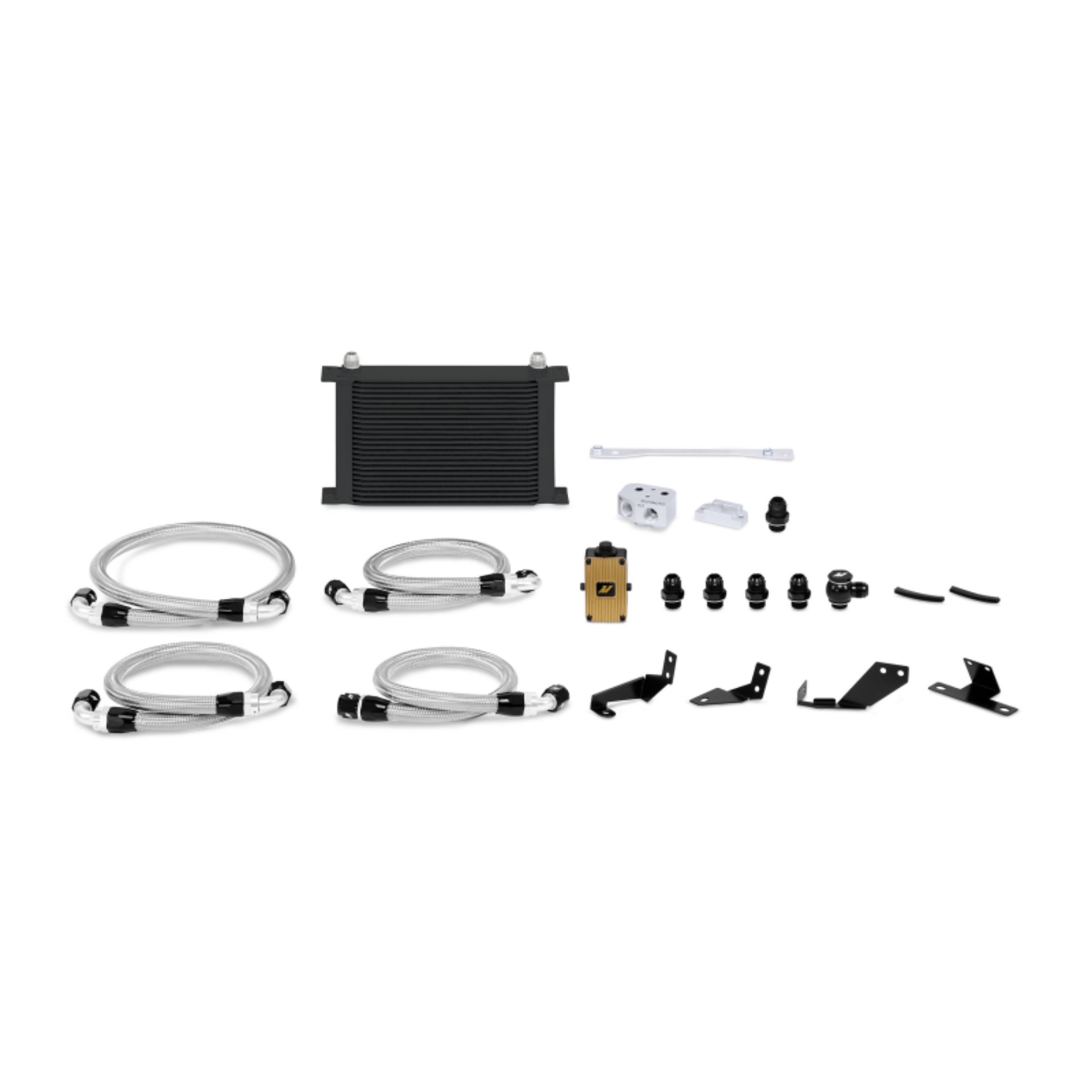 Picture of Mishimoto 04-06 Pontiac GTO 5-7L-6-0L Thermostatic Oil Cooler Kit - Black