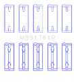 Picture of King Mitsubishi 4G91-4G92-4G93 16V Size STD XP - Series Performance Main Bearing Set