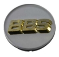 Picture of BBS Center Cap 70-6mm White-Gold 3-tab