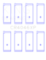 Picture of King Acura D16A1 Size 0-25mm Performance Rod Bearing Set