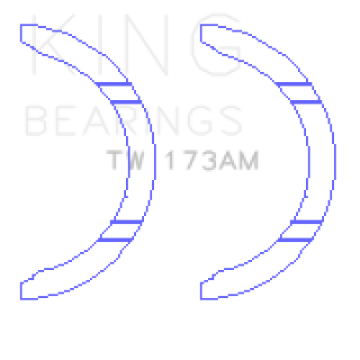 Picture of King Engine Bearings 4G63-4G64 7 Bolt EVO V-IX Thrust Washer Set