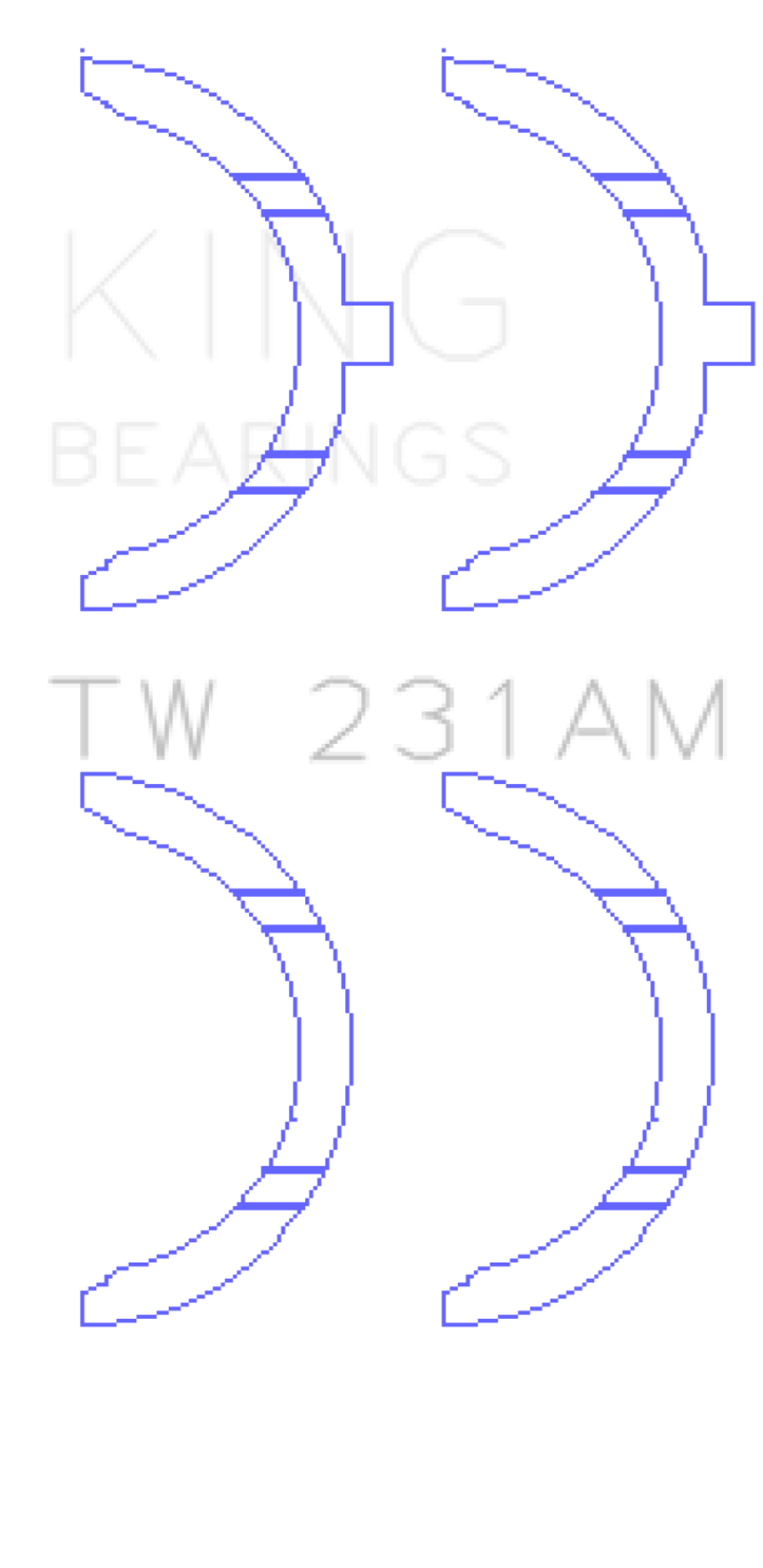 Picture of King Engine Bearings Toyota 1A-2A-3A-4A Thrust Washer Set