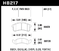 Picture of Hawk 96-97 Chevy Camaro RS - 94-97 Camaro Z28-Pontiac Firebird Trans AM  Blue 9012 Front Race Pads