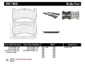 Picture of StopTech Performance 08-09 Lexus IS F Front Brake Pads