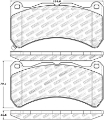Picture of StopTech Performance 08-09 Lexus IS F Front Brake Pads