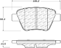 Picture of StopTech Performance Volkswagen Rear Brake Pads