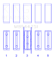 Picture of King Ford-Mazda Duratec 2-0-2-3 DOHC Size 0-75 Silicon Bi-Metal Aluminum Main Bearing Set