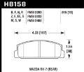 Picture of Hawk 03-05 Mazda 6 - 84-95 Mazda RX-7 HT-10 Race Rear Brake Pads