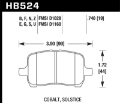 Picture of Hawk 05-07 Cobalt SS - 06-11 HHR - 04+ Malibu - 07-10 Poniac G5 GT DTC-70 Race Front Brake Pads