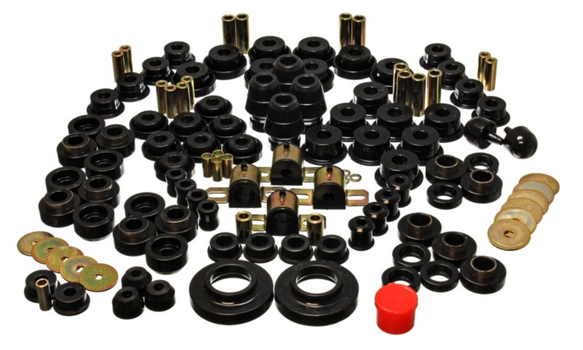 Picture of Energy Suspension 97-06 Jeep Wrangler TJ Black Hyper-Flex Master Bushing Set