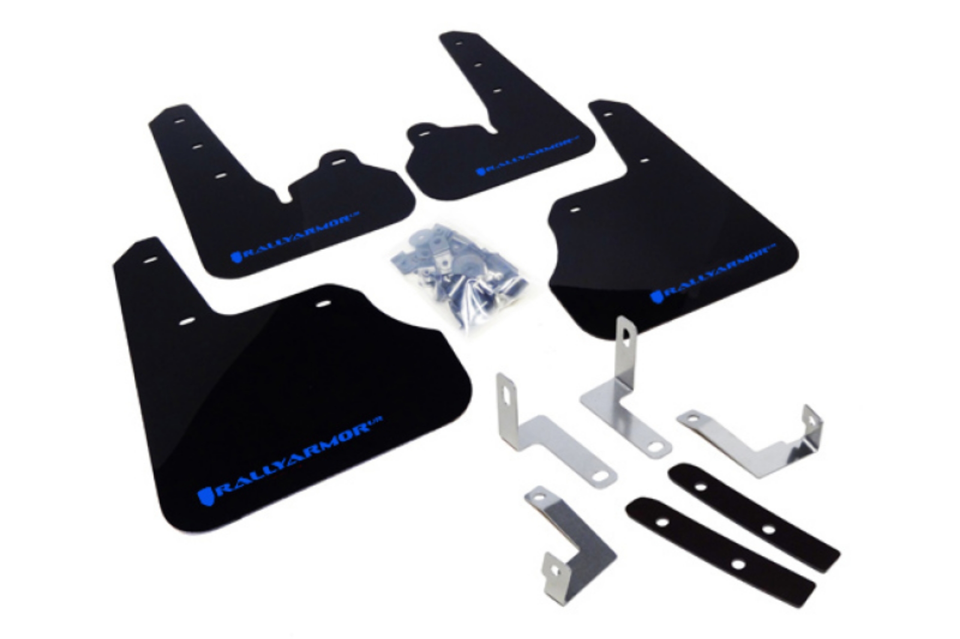 Picture of Rally Armor 12-16 Subaru Impreza 4D-5D Black UR Mud Flap w-Blue Logo