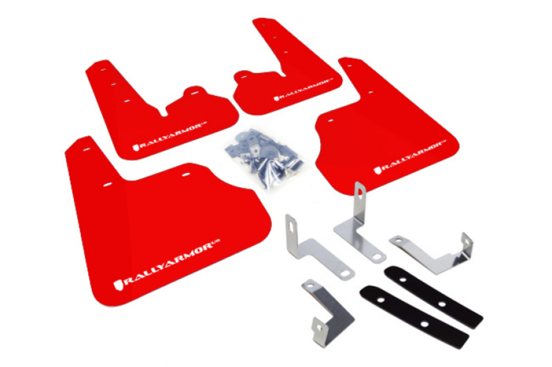 Picture of Rally Armor 12-16 Subaru Impreza 4D-5D Red UR Mud Flap w-White Logo