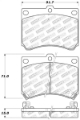 Picture of StopTech Performance 91-03 Ford Escort ZX2 - 92-95 Mazda MX-3 Front Brake Pads