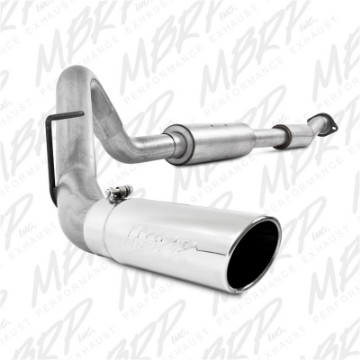 Picture of MBRP 11-13 Ford F150 SVT Raptor 6-2L EC-SB-CC-SB 3-5in Cat Back Single Exit Alum Exhaust System