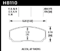 Picture of Hawk AP CP3307 - CP5040-5S4 - CP5200 SC250 Caliper DTC-60 Race Brake Pads