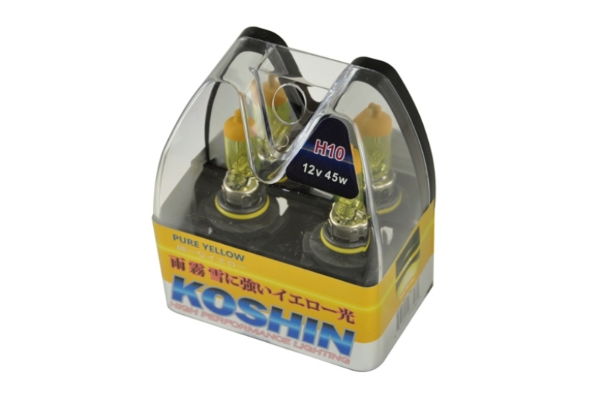 Picture of Xtune Koshin H10 Hyper Yellow Halogen Light Bulbs 12V 42W LB-KO-YELLOW-H10YE